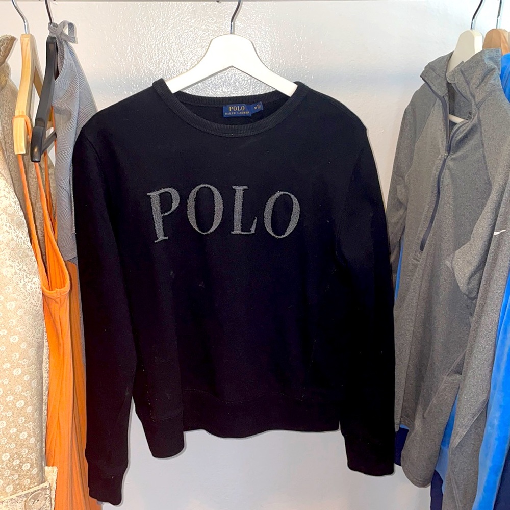Black Polo Ralph Lauren crew neck